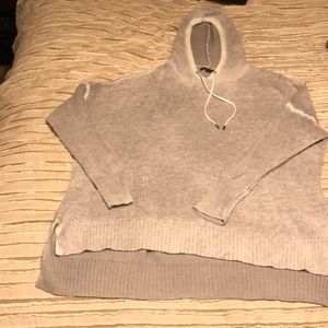 Knit hoodie